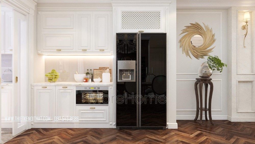 Thiết kế nội thất phòng bếp  chung cư Hei Tower